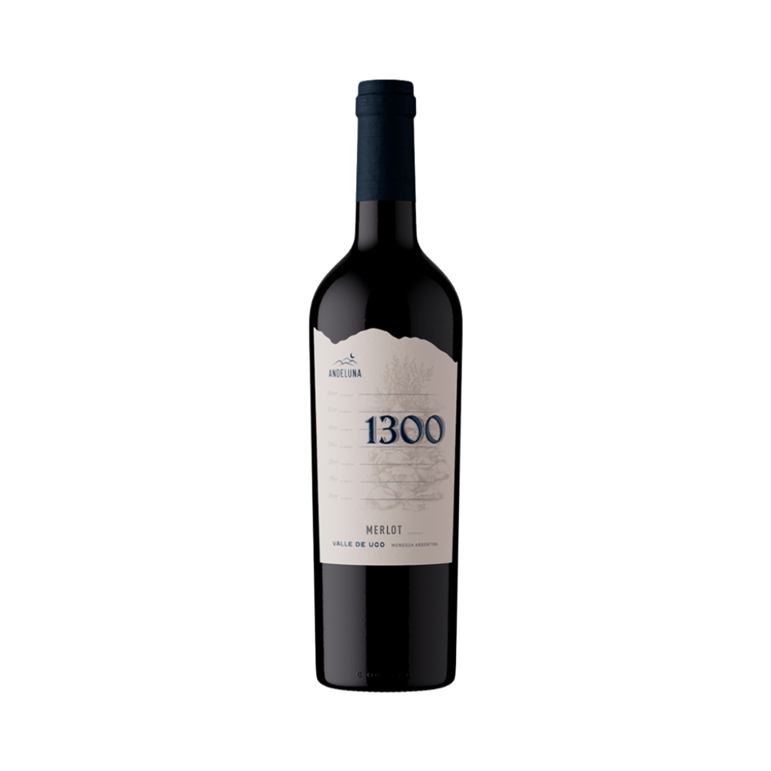 Vino Andeluna 1300 Merlot Botella 750 cc