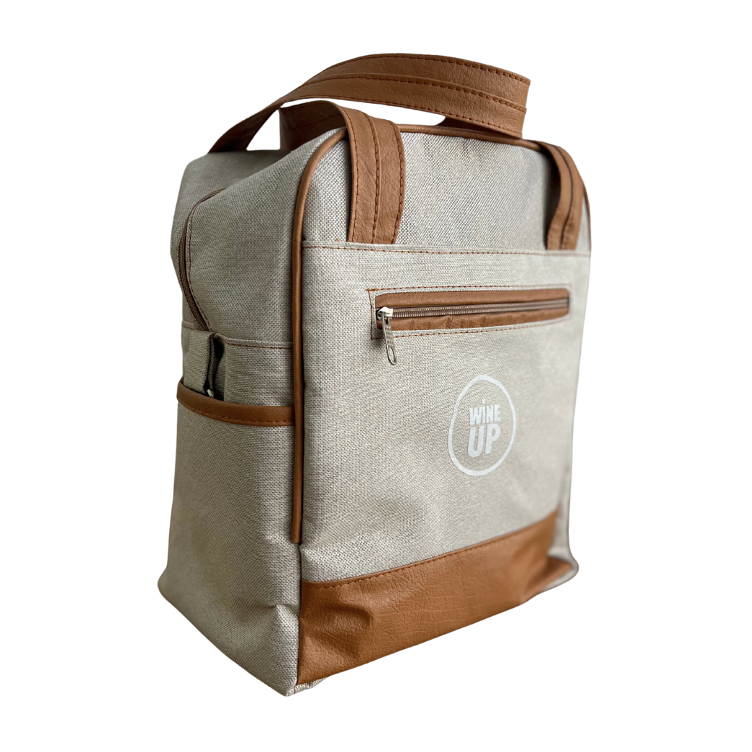 BOLSO PORTA VINO Y MATERO x6 botellas