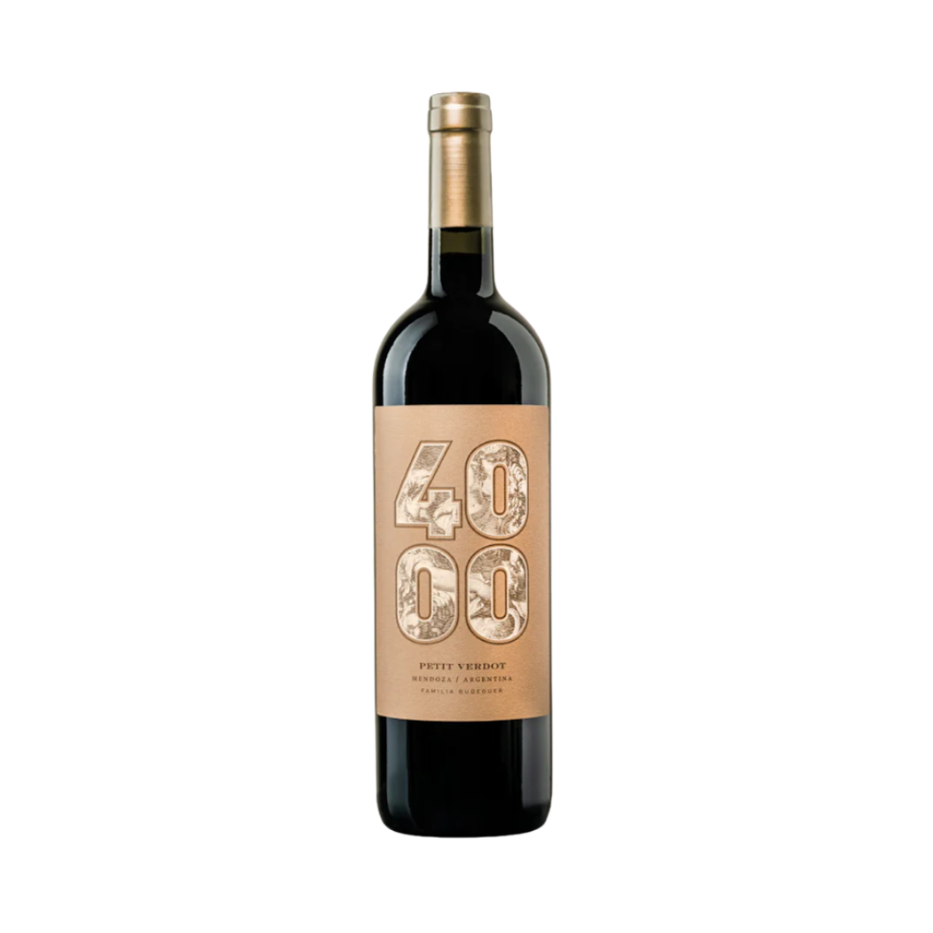 Vino Budeguer 4000 Gran Reserva Petit Verdot Botella 750 cc