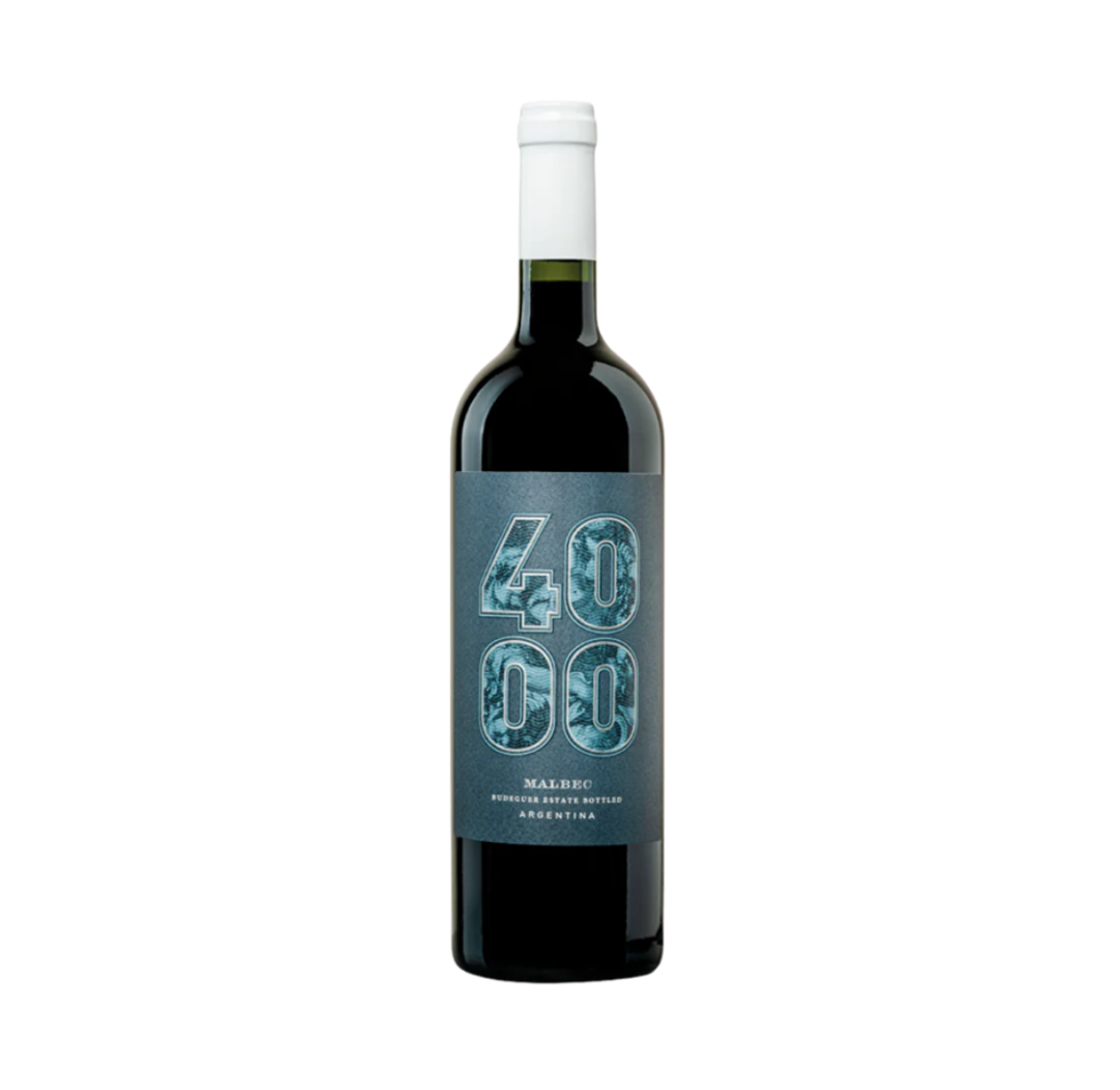 Vino Budeguer 4000 Reserva Blue Malbec Botella 750 cc