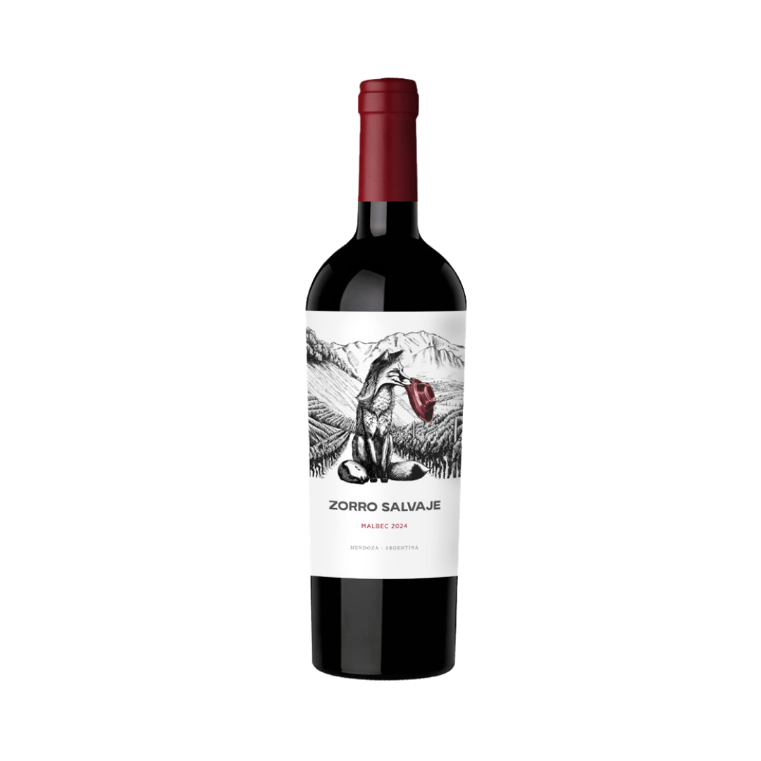 Vino Huentala Wines Zorro Salvaje Malbec Botella 750 cc