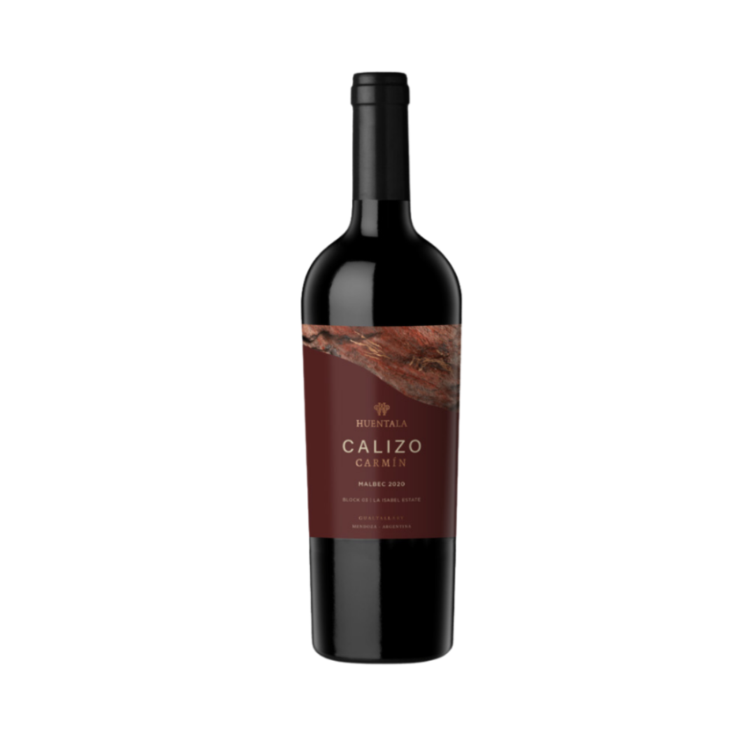 Vino Huentala Wines Calizo Carmin Malbec Botella 750 cc