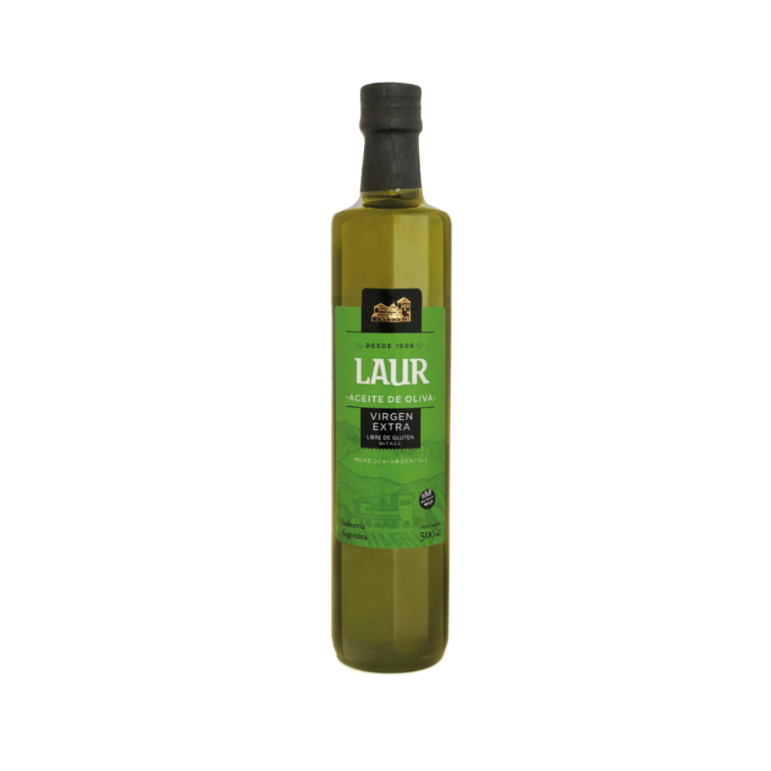 Laur Extra Virgen Aceite de Oliva Botella 500 cc