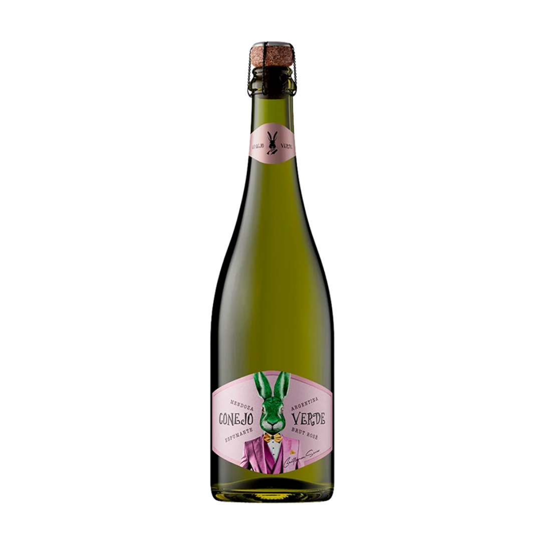 Espumante Los Haroldos Conejo Verde Brut Rose Botella 750 cc