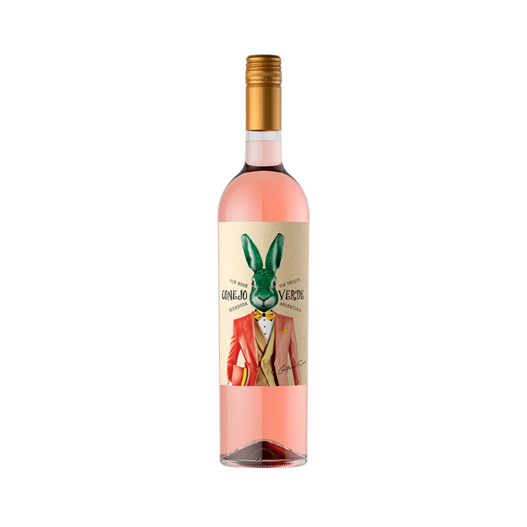 Vino Los Haroldos Conejo Verde Rose Botella 750 cc