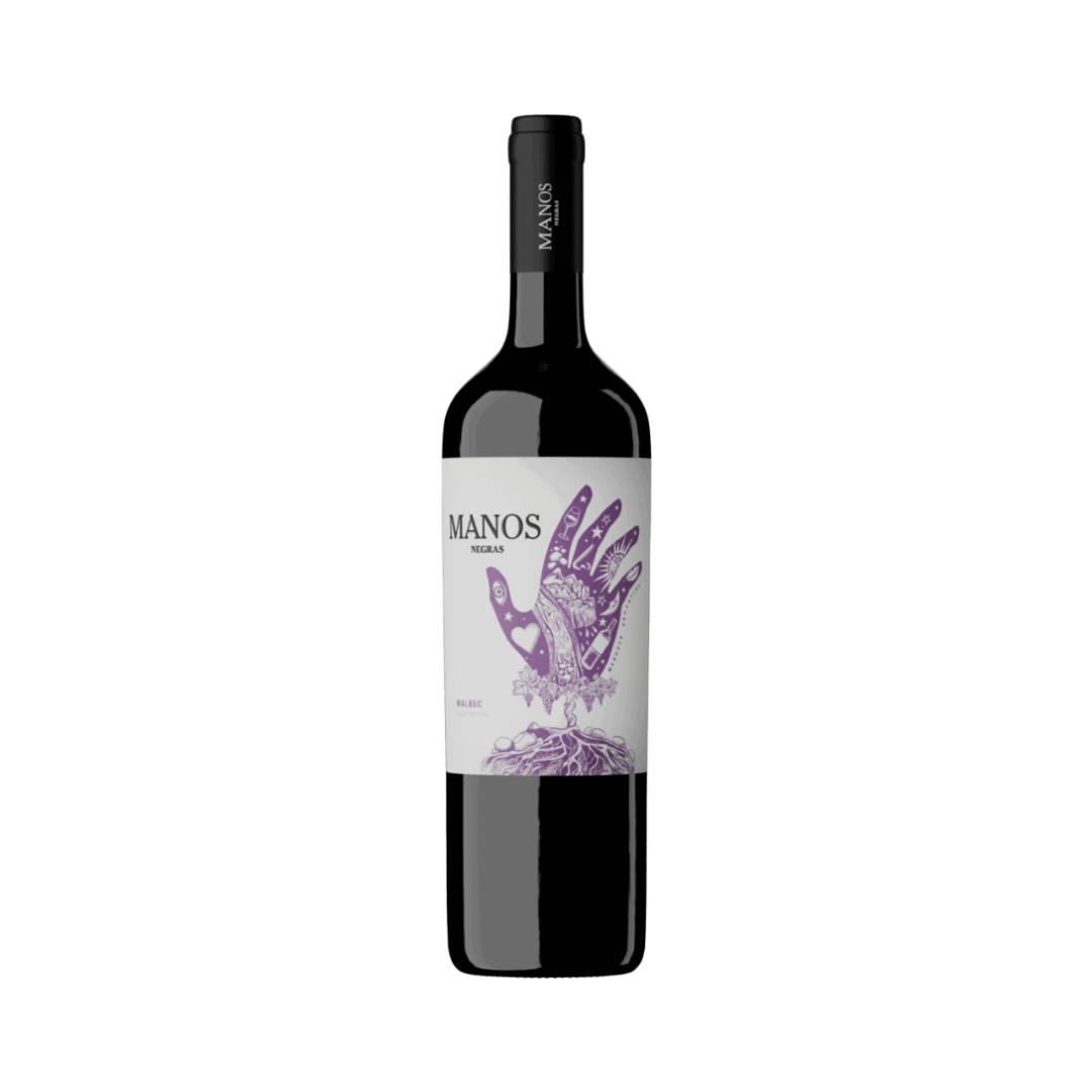 Vino Manos Negras Clasico Malbec Botella 750 cc