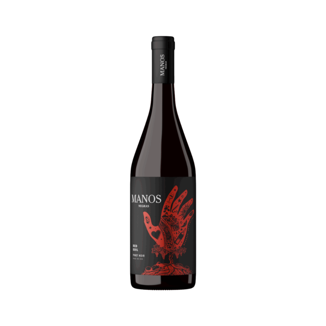 Vino Manos Negras Red Soil Pinot Noir Botella 750 cc