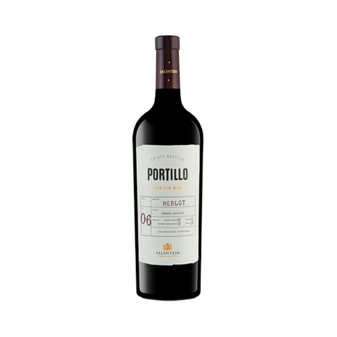Vino PORTILLO Merlot Botella 750 cc