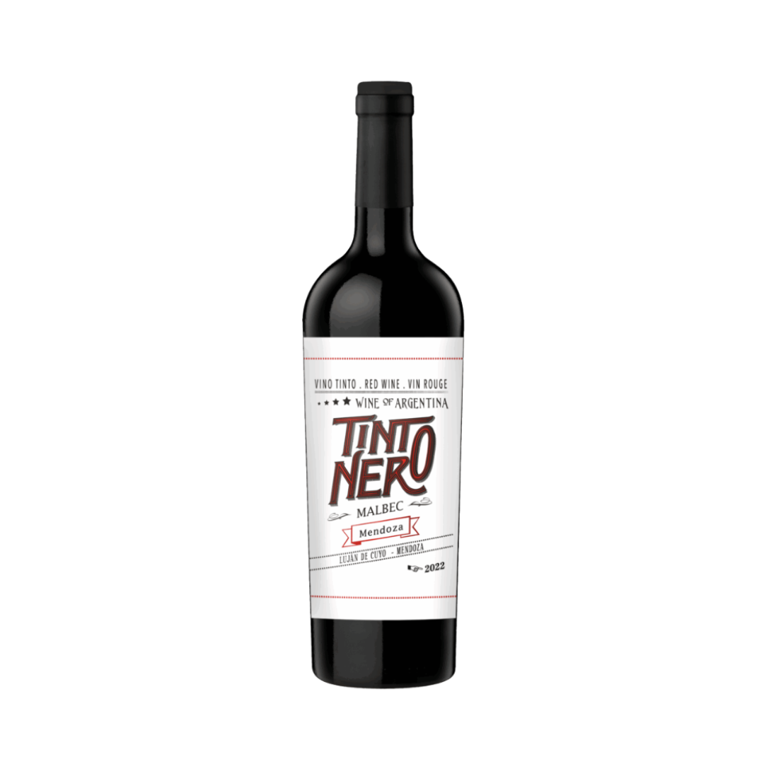 Vino Tinto Negro Mendoza Malbec Botella 750 cc