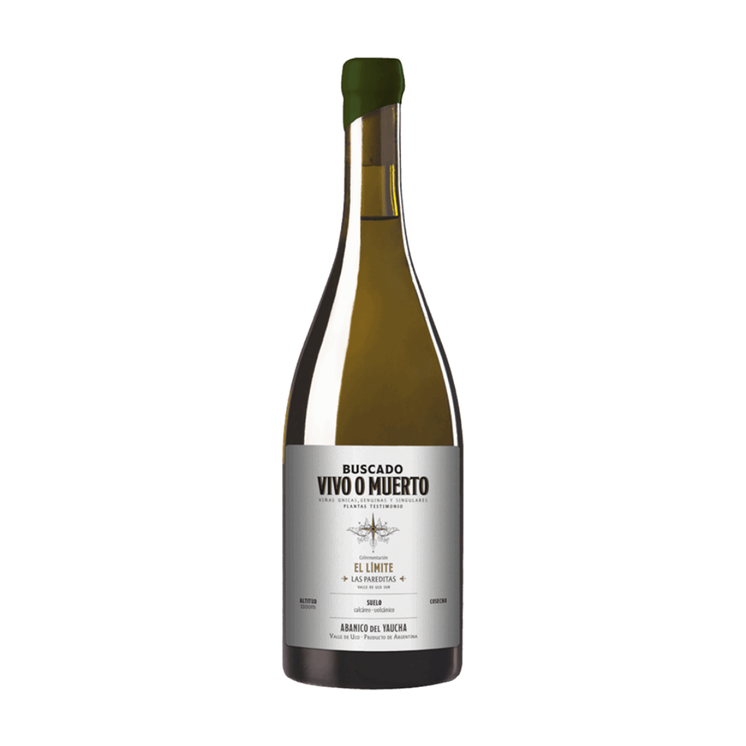 Vino Vivo O Muerto Las Pareditas Chardonnay Botella 750 cc