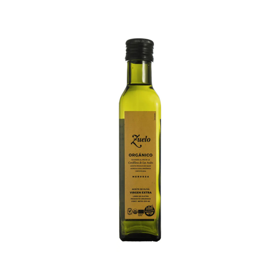 Aceite de Oliva Zuelo Orgánico Botella 250 cc